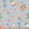 Printed Cotton FIESTA Blue / Green